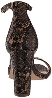 Madden Girl Women's Beella Heeled Sandal, Black Fabric, 6.5