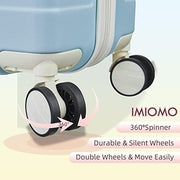 Imiomo 3 Piece Luggage Sets,Suitcase with Spinner Wheels,Luggage Set Clearance for Women, Lightweight Rolling Hardside Travel Luggage with TSA Lock (Beige, 5PCS)