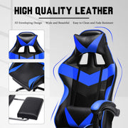 Office Chaise Gaming Chair Ergonomic Office Chairs Adjustable Swivel Leather High Back Computer Desk Chair with Headrest