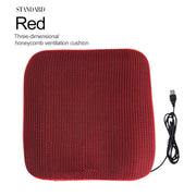 Cooling Car Seat Cushion Pad Ventilation Seat Cushion with Four Low Noise Fans for All Car Seats Home and Office Chairs