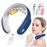 Smart Electric Neck And Shoulder Massager Pain Relief Tool Health Care Relaxation Cervical Vertebra Physiotherapy Heat Massage