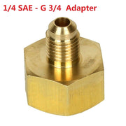 1/4" Male To 3/4" Female SAE Auto Car Air Conditioner Adapter Refrigerant Bottle Adapter For R134A 1/4SAE G3/4 HVAC Systems Part