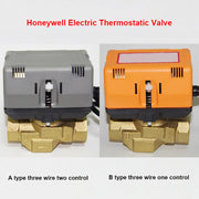 1/2" 3/4" 1" Honeywell Motorized Two Way Three Way Valve Brass VC6013/4013 DN15 DN20 DN25 Fan Coil HVAC Valve AC220V