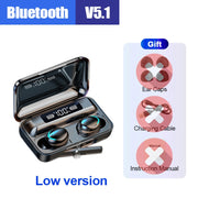 F9 Bluetooth Wireless Headphones IPX7 Waterproof Ear Hooks Bluetooth Earphones Noise Reduction Earbuds HiFi Stereo headsets New