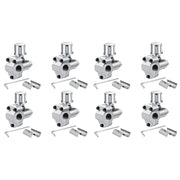 8 Pack BPV-31 Piercing Valve Line Tap Valve Kits Adjustable For Air Conditioners HVAC 1/4 Inch,5/16 Inch,3/8 Inch Tubing