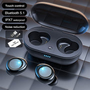 NEW Bluetooth Earphone Wireless Headphones Tws Stereo Headset Bass Music Earbuds Waterproof Sports Noise HD Mic For Smart Phone