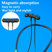 Wireless Headphones Bluetooth 5.0 Neckband Earphones Magnetic Sports Waterproof TWS Earbuds Blutooth Headset With Microphone Mic