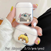 Anime Demon Slayer Airpod Cases Air Apple Pro 3 for Airpods Pro Pro2 2 3rd Pods Gen Airpord Cases Tanjirou Nezuko Cover Funda