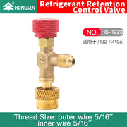 HS R410a R22 Refrigeration Tool Air conditioning Safety Valve Adapter Fitting  Refrigeration Charging  Copper Adapter For R410A