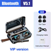 F9 Bluetooth Wireless Headphones IPX7 Waterproof Ear Hooks Bluetooth Earphones Noise Reduction Earbuds HiFi Stereo headsets New