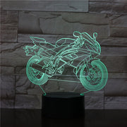 Asmarluxx Cool Motorcycle 3D Nightlight Lamp