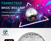 TRANSCTEGO Crystal Led Ball Lamp/ Laser Light