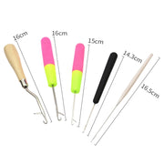 MIUSIE Plastic Crochet Needle Braiding Latch Hook Weaving Hair