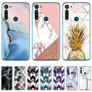 Azda Marble Geometric Clear Soft Silicone Phone Case