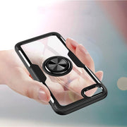 KEYSION Transparent shockproof Ring iPhone case Shockproof