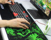 RAKOON Green Large Print Anti-slip Gaming Mousepad