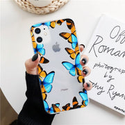 KULIAI Clear Monarch Butterfly Phone Case