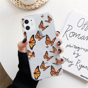 KULIAI Clear Monarch Butterfly Phone Case