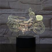Asmarluxx Cool Motorcycle 3D Nightlight Lamp