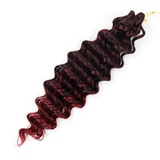 Synthetic Deep Wave Crochet Braiding Hair Extensions