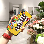 PENGHUWAN M&Ms Soft Silicone Phone Case