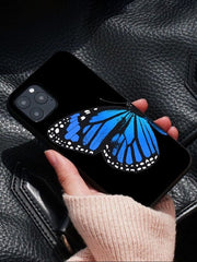 Melon Cartoon Blue Butterfly Aesthetic Phone Case