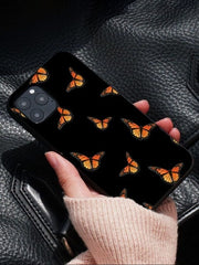 Melon Cartoon Blue Butterfly Aesthetic Phone Case