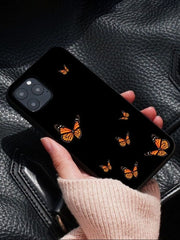 Melon Cartoon Blue Butterfly Aesthetic Phone Case