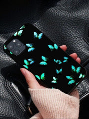 Melon Cartoon Blue Butterfly Aesthetic Phone Case