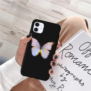 Melon Cartoon Blue Butterfly Aesthetic Phone Case