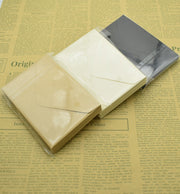 20PCS Small Vintage Classical Blank Paper Envelopes White Black Kraft Mini Window Envelope Write Letters Tools Gift Card Holder