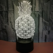 Colorful and sweat  Pineapple 3D LED Night Light